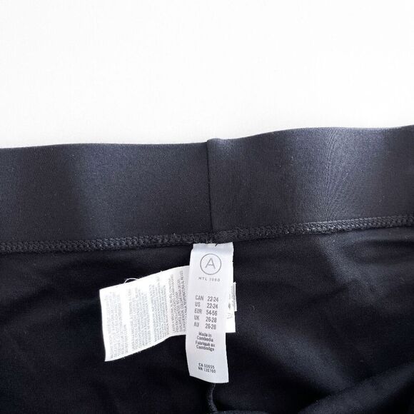 A MTL 1980 Womens Soft High-Rise Tights Leggings Black Plus Size 22 - 24 - Picture 4 of 8